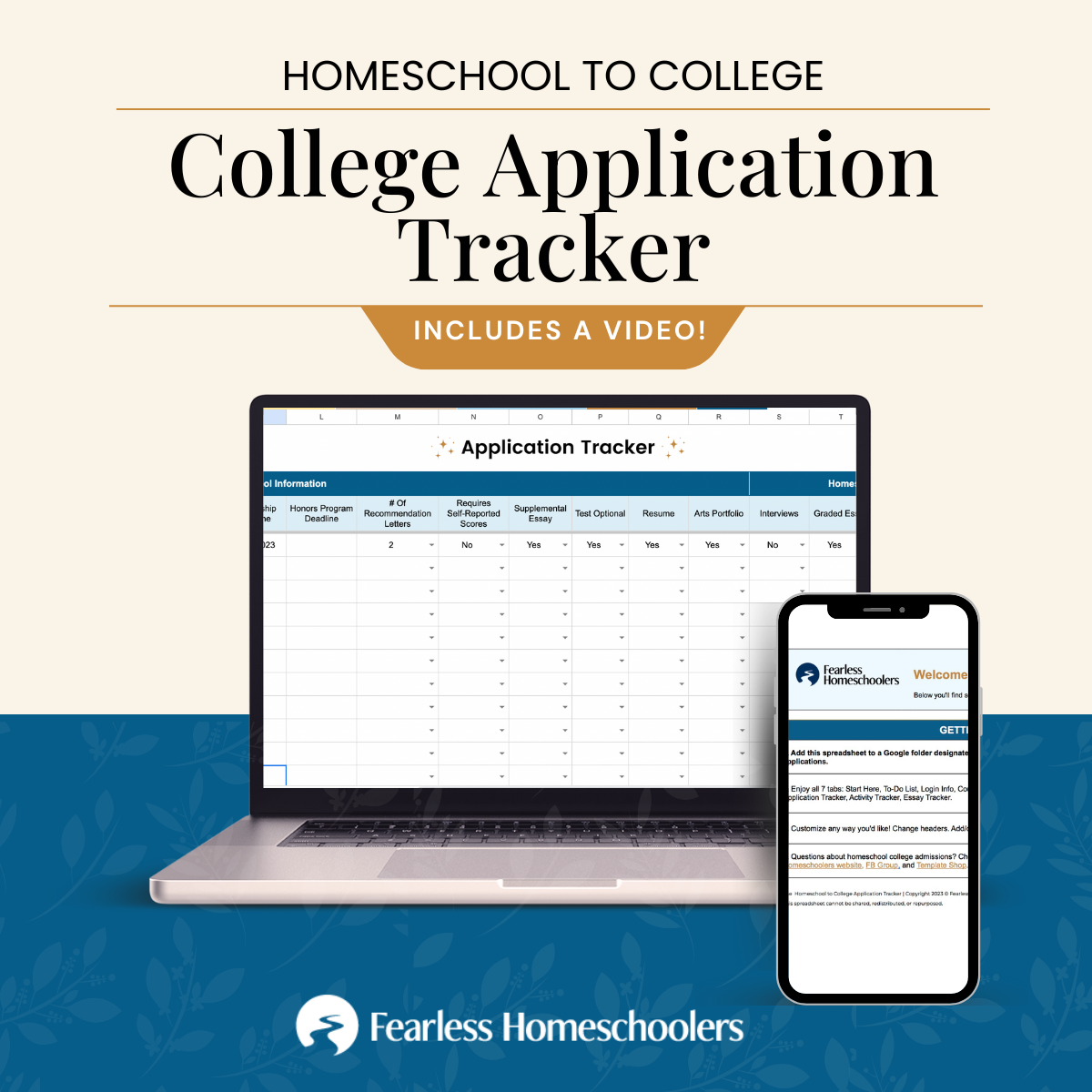 Homeschool College App Tracker