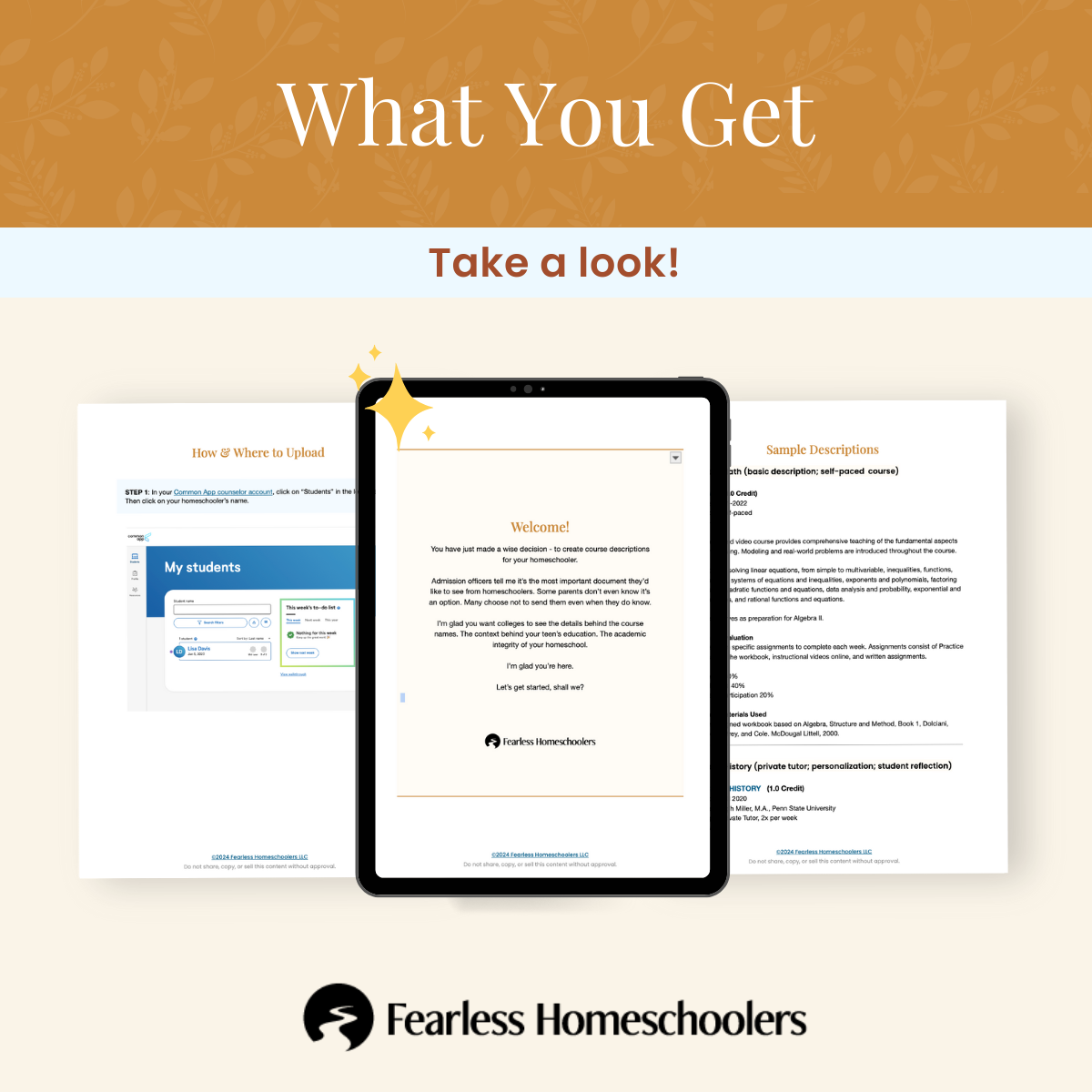 Homeschool Course Descriptions Template co-op Samples