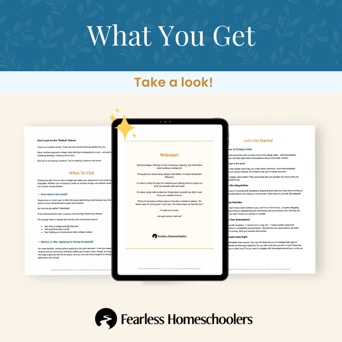 Homeschool to College: College Visit Toolkit