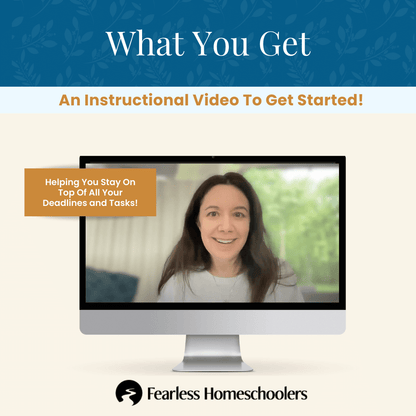 Homeschool College Application Tracker for co-ops Video