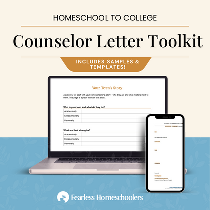 Homeschool Counselor Letter Template Toolkit