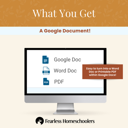 Homeschool Course Descriptions Template Google Doc
