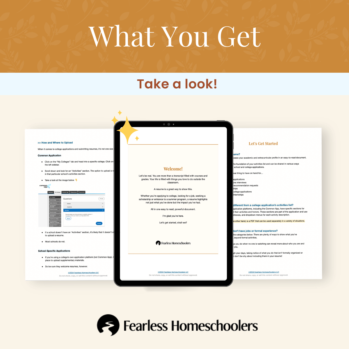 examples of homeschool resume template