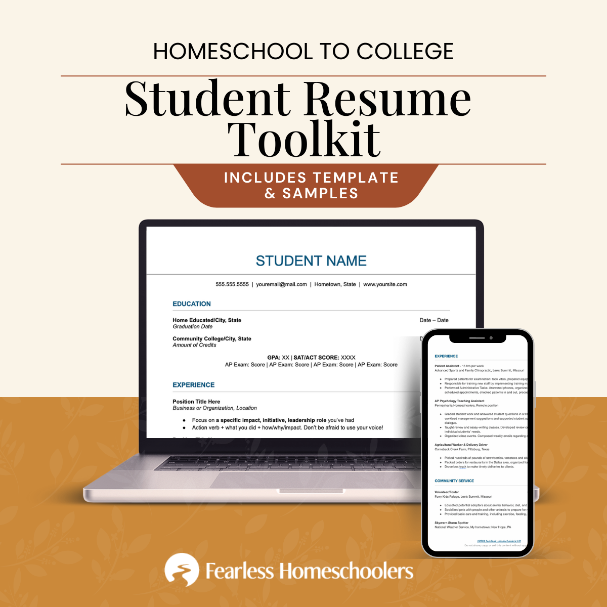 pics of homeschool resume template