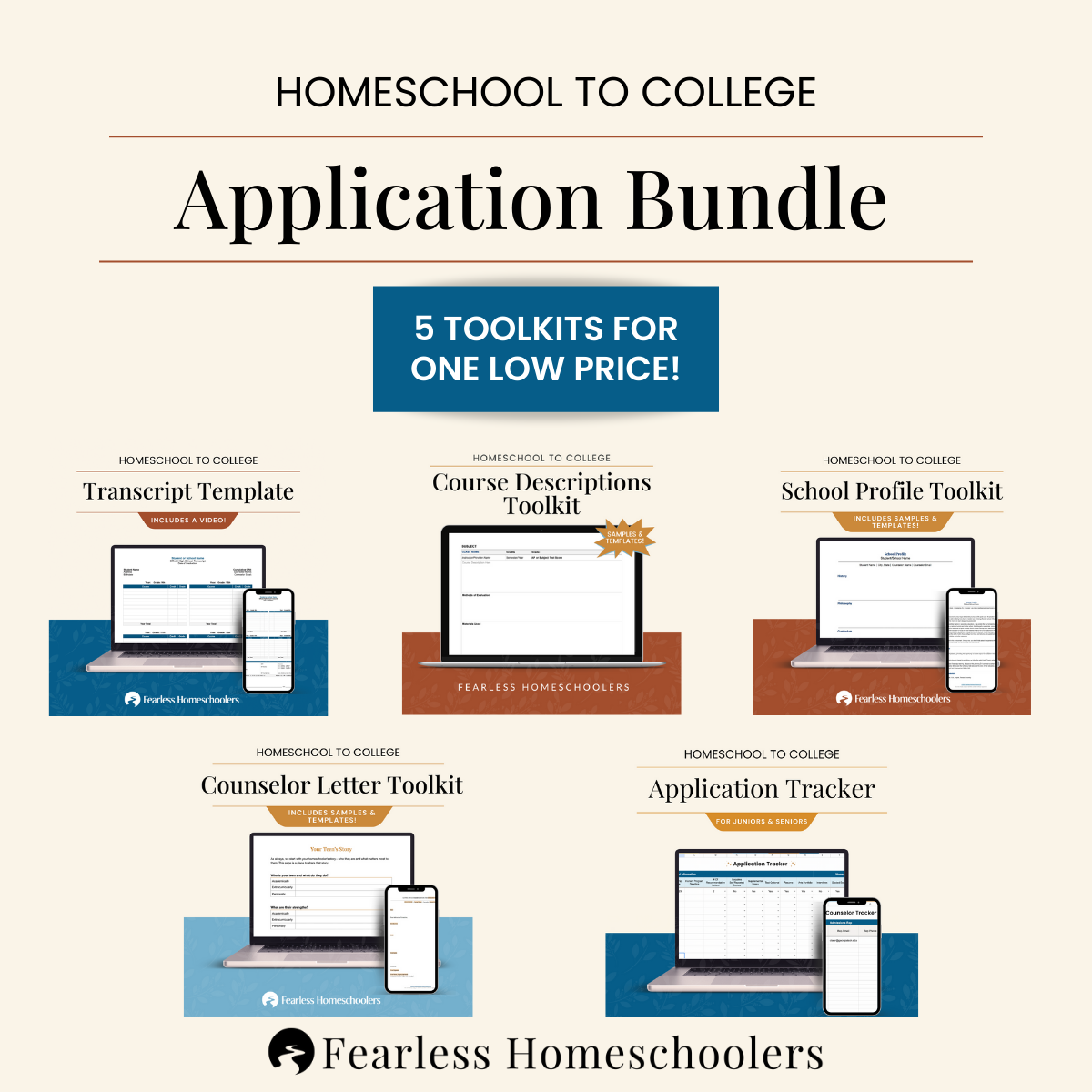 Homeschool to College Application Bundle