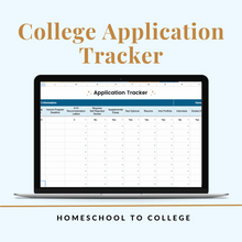 Load image into Gallery viewer, Homeschool to College Application Tracker
