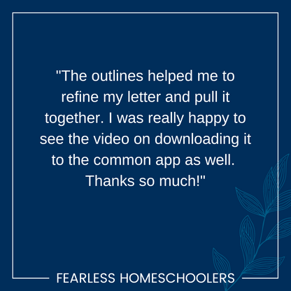 Homeschool to College: Counselor Letter Toolkit