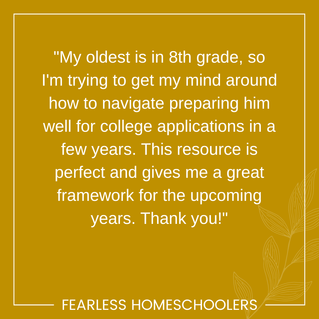 Homeschool to College: Record Keeper &amp; Planner